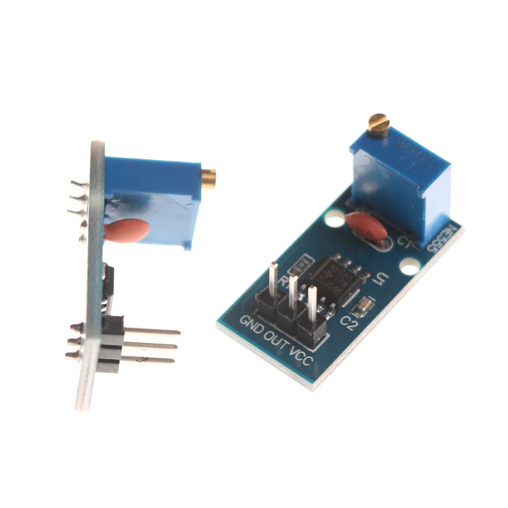 2 шт. 5в 12в NE555 частота для Arduino Новый 29x12 мм Регулируемый импульсный генератор