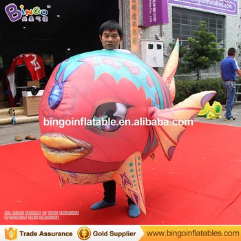 

Mobile inflatable clown fish balloon mascot costumes for adult