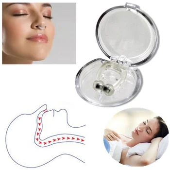 

Anti Snoring Device Silicone Magnetic Snore Stopper Nose Breathing Non Snoring Solution Aid Antisnoring For Sleeping Apnea