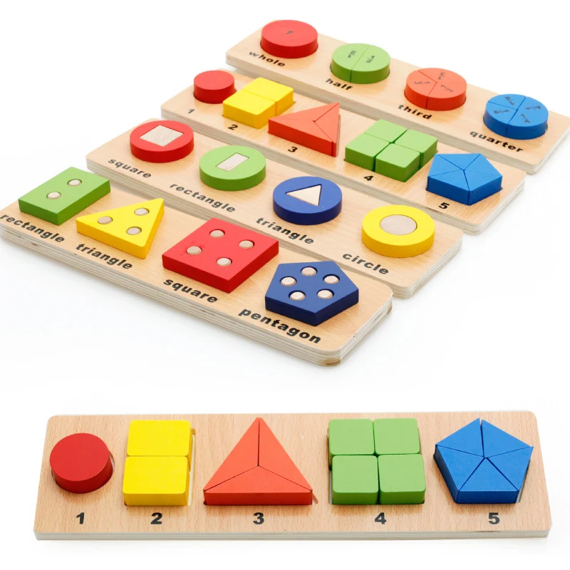 Wooden Puzzle Toy For Children Intellectual Geometry Educational Toy