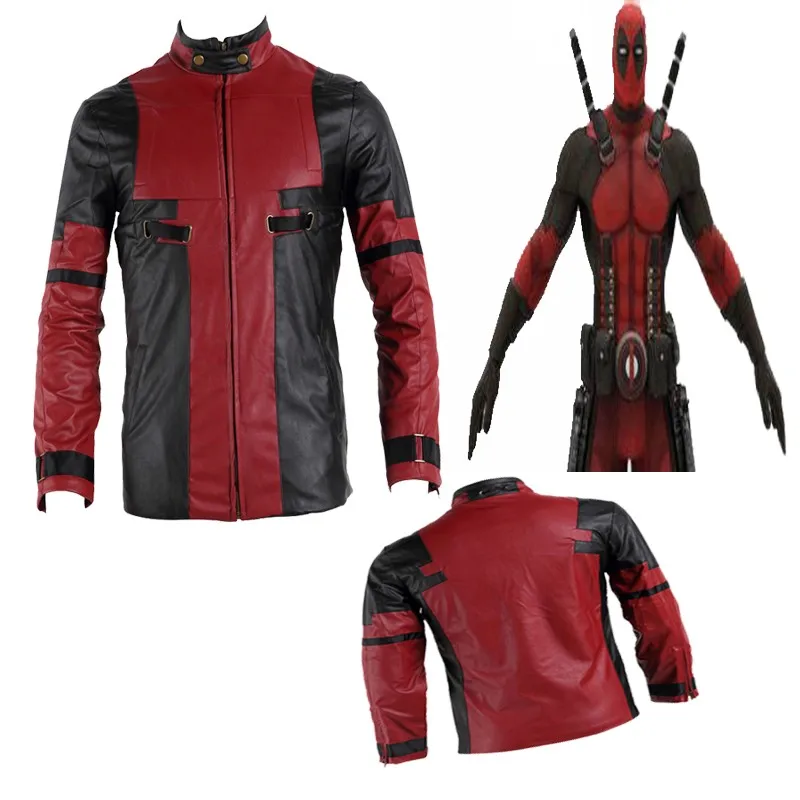 Высокое качество Дэдпул Х-мен косплей костюм пальто супергероя на заказ Хэллоуин Куртка