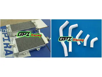 

aluminum racing Radiator +WHITE HOSE for Honda CRF450R CRF 450R CRF450 05-08 2005 2006 2008 NEW