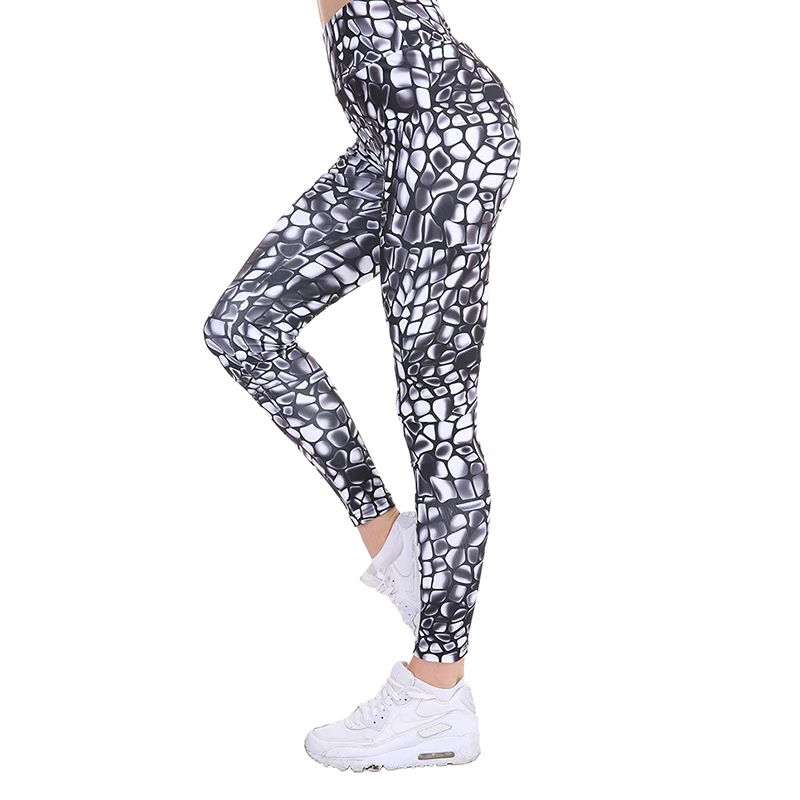 

CHRLEISURE Summer Fashion Printing Fitness Feminina Leggings Large Size High Waist Ankle-length Sexy Leggings
