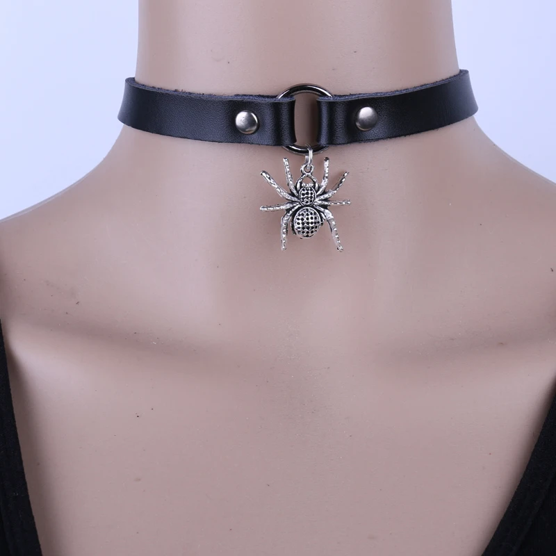 

Gothic Harajuku Big spider choker Punk Statement necklace collar animal pendant For Women collier femme Fashion Jewelry