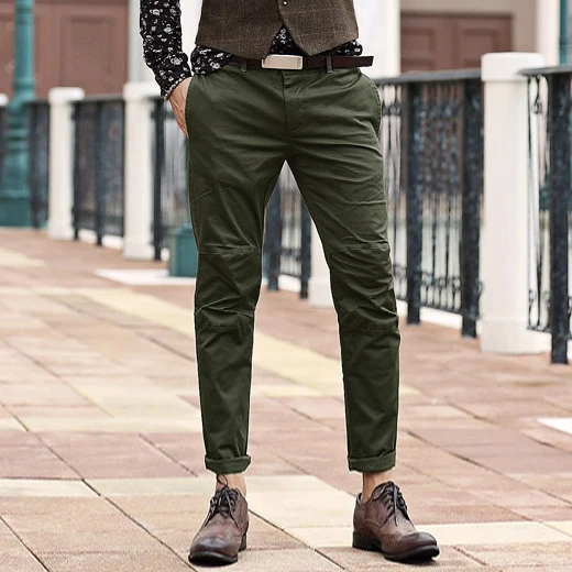 narrow fit pants