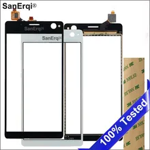 SanErqi 5,5 дюйма топ спереди планшета Стекло Панель для SONY Xperia C4 E5303 E5306 E5353 Сенсорный экран+ Стикеры