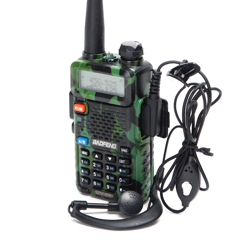 2 шт Baofeng UV-5R VHF/UHF136-174Mhz& 400-520Mhz Двухдиапазонная рация двухстороннее радио Baofeng портативное UV5R CB портативное радио