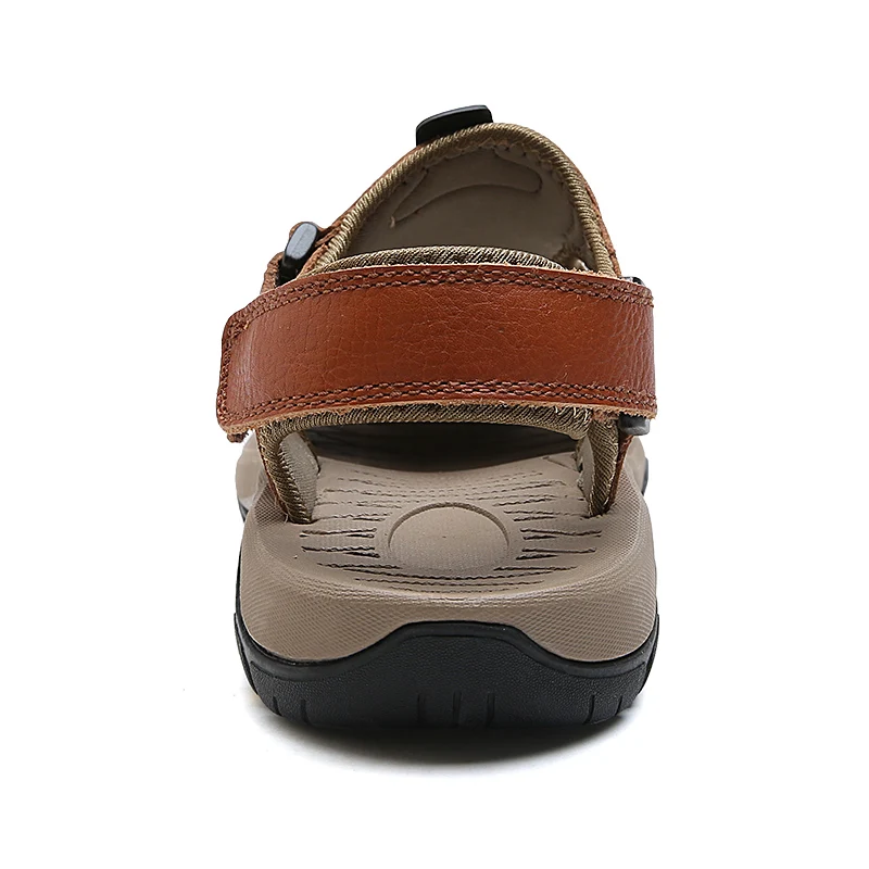 Vancat 2019 Summer Genuine Leather Outdoor Men's Shoes Men Sandals For Male Casual Shoes Water Walking Beach Sandalias Sandal Vancat 2019 Summer Genuine Leather Outdoor Men's Shoes Men Sandals For Male Casual Shoes Water Walking Beach Sandalias Sandal
