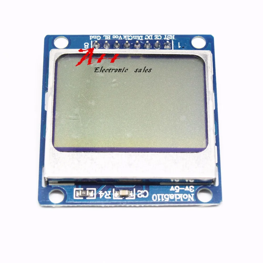 10 Buah Biru 84X48 Nokia 5110 Modul LCD 