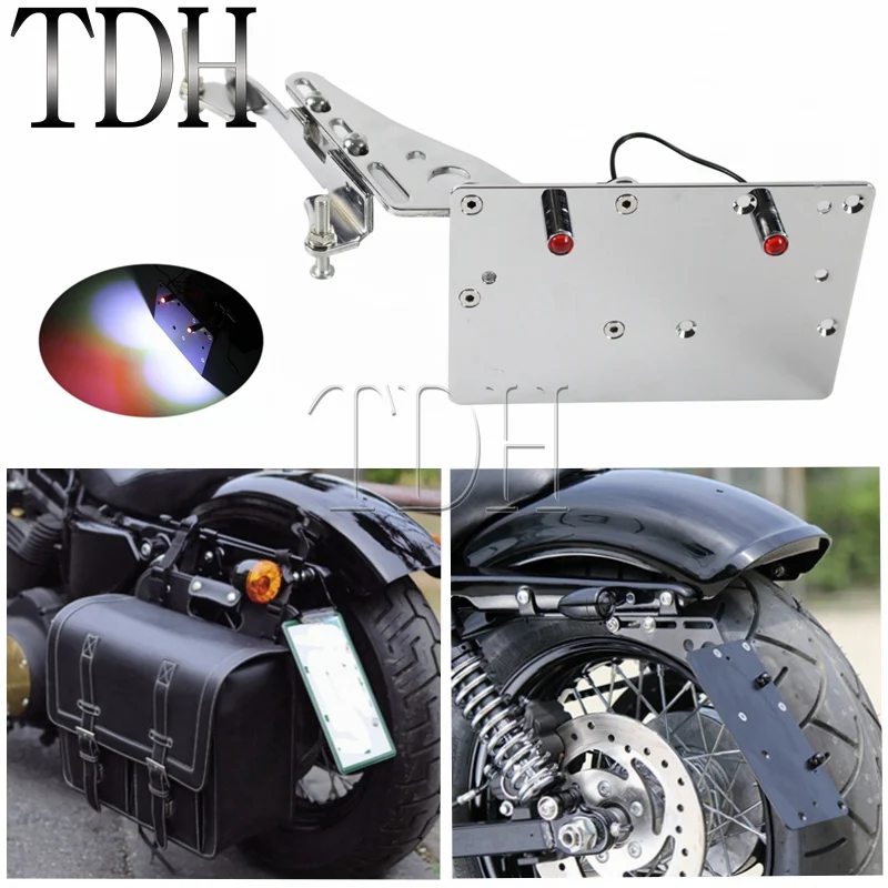 side number plate mount harley davidson