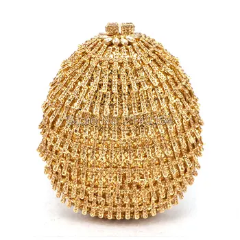

Newest Fashion women evening bag Luxury Rhinestone clutch bag crystal handbags party purse wedding bag pochette Clutch (88632D)