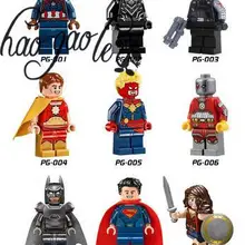 HAO gao Le 180 шт. Супер Герои Мстители Черная пантера против Бэтмена Супермена Капитана Америки hyperion блоки совместимы с