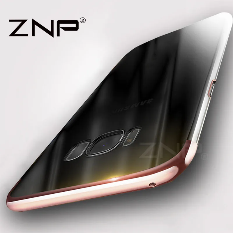 ZNP Luxury Case For Samsung Galaxy S8 / S8 Plus Electroplating Hard Soft TPU Coque Protective Back Cover For Galaxy S8 Plus case cases-for-s8+