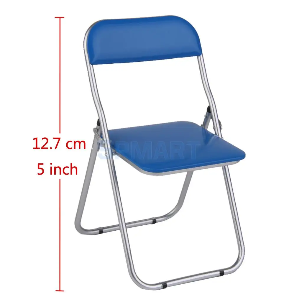 MagiDeal Folding Chair for 1/6 Hot Toys 12'' Soldiers Action Figure Dolls Acc Dollhouse Garden Furniture Decor Model Toy 3Colors