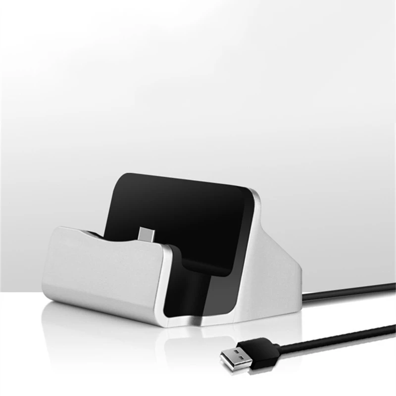 

Original For iPhone 7 Sync Data Fast Charging Dock Station Desktop Cradle Stand Docking Charger Android Micro USB Type C Charger