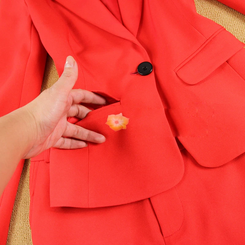 new fashion women pants suits slim work wear office ladies long sleeve blazer pants set costumes for women with pants Blazer