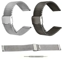 CLAUDIA Excellente Qualité 20mm Bande de Montre De Courroie Milanese en Boucle Bracelet En Acier Inoxydable Bande Magnétique Bracelet pour Pebble Temps Ronde