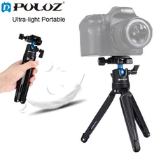 PULUZ Pocket Mini Desktop Tripod Mount W/h 360 Degree Ball Head Holder Mount Macro Tripod Monopod for Canon Nikon Sony DSLR Came