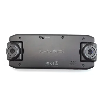 

2015 NEW FASHION Dual Lens Car Camera Two Lens Vehicle DVR Dash Recorder GPS G-sensor with night vision and support SD card