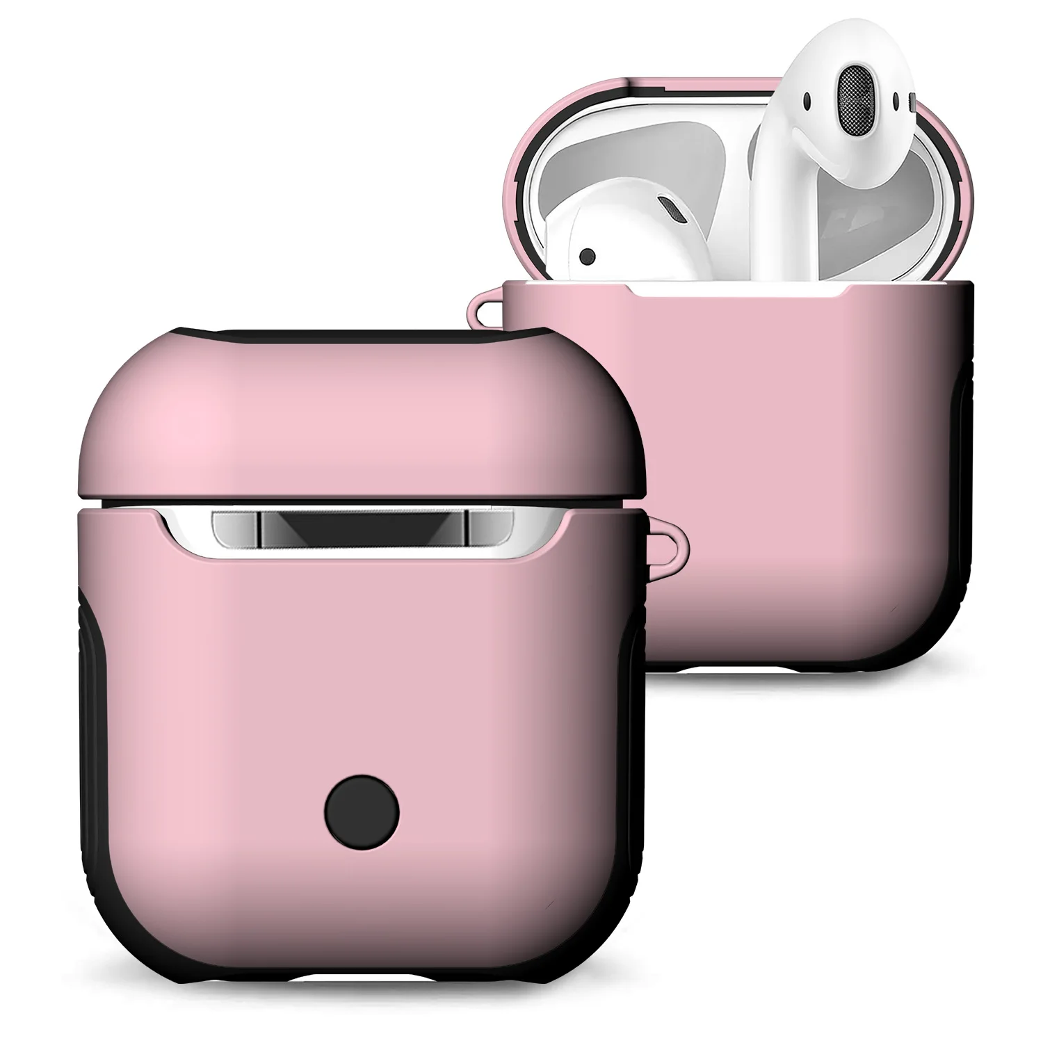 IKSNAIL чехол для наушников для Apple AirPod1 чехол для настоящих беспроводных Bluetooth наушников Air Pods чехол Защитный AirPod аксессуары - Цвет: Pink