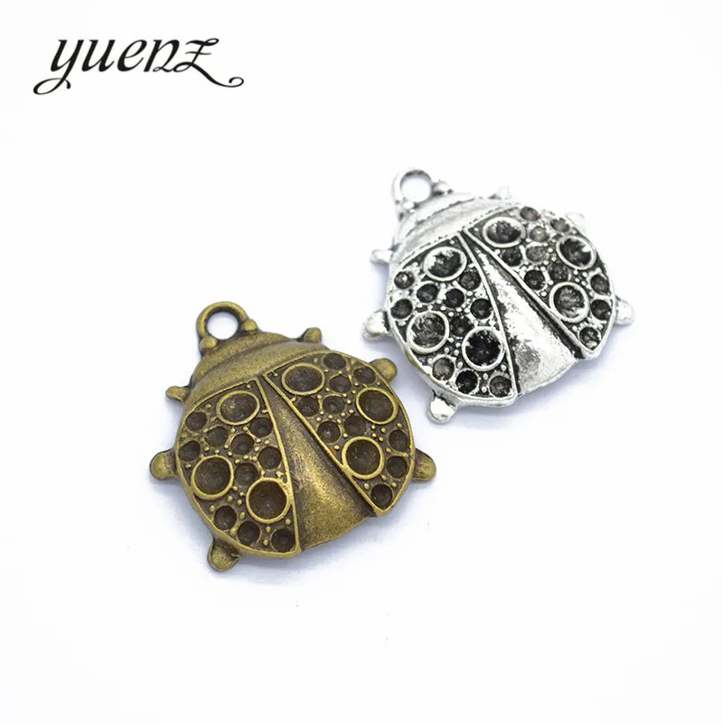 

YuenZ 3pcs 2 color Antique bronze beetle Charm fit for Bracelets Necklace Pendant DIY Metal Jewelry 33*30.5mm D267