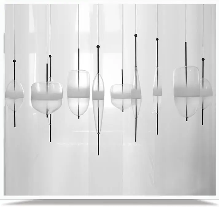  Blue chromatography Italian design lamp pendant light Lake of Venice Blue gradient Simple Peaceful  - 32871322905