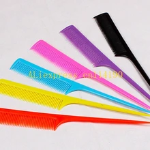 Красочные Пластик волос острым хвост гребень для волос парикмахер Резка укладки Макияж Расческа Салон Инструменты, 500 шт