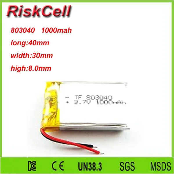 803040-1000mah