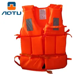Унисекс Открытый Оранжевый пены одежда заплыва жизни спасательный жилет для взрослых безопасности дрейфующих сёрфинг воды спортивные