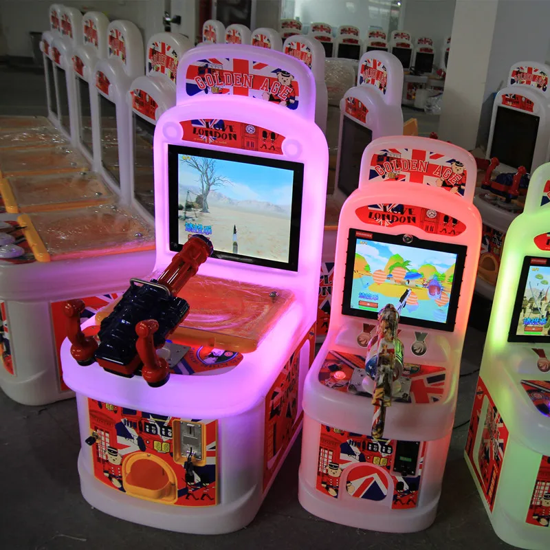 Детская монета управляемая amusemen пистолет мишени для стрельбы конфеты подарок игровой автомат симулятор для детей аркадная игра консольное оборудование