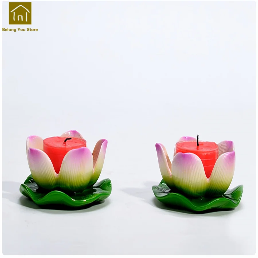

Modern Lotus Candlestick Candle Ceramic Candle Holder Ornaments Antique Candlestick Dekordlyadoma Lotus Candles Holder JKL081