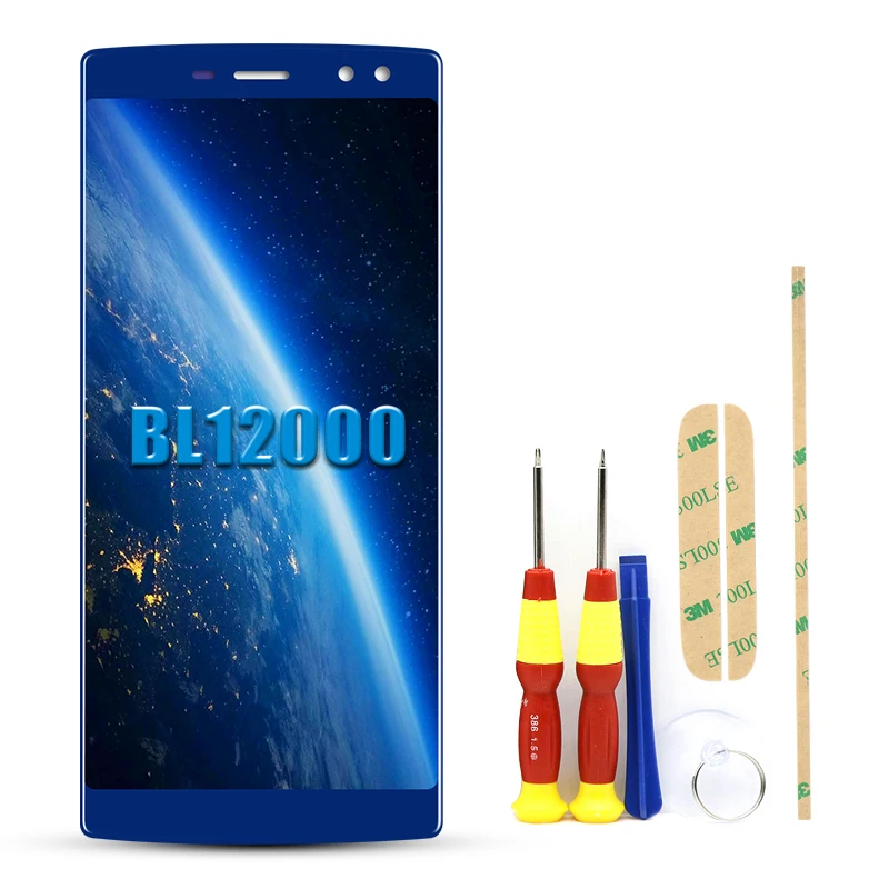 

6.0" For Doogee BL12000 LCD Display Touch Screen Digitizer Assembly bL 12000 Doogee BL12000 Pro LCD Black/Blue Replacement Parts