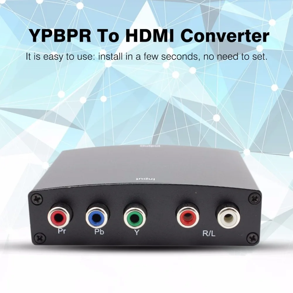 Onleny 1080p компонент в HDMI конвертер RGB YPbPr в HDMI конвертер AV видео аудио HDCP YPbPr/RGB+ R/L аудио в HDMI конвертер