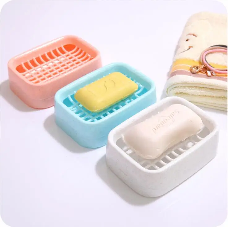 Travel Soap Box Double Layer Household Draining Soap Tray Dish Holder
