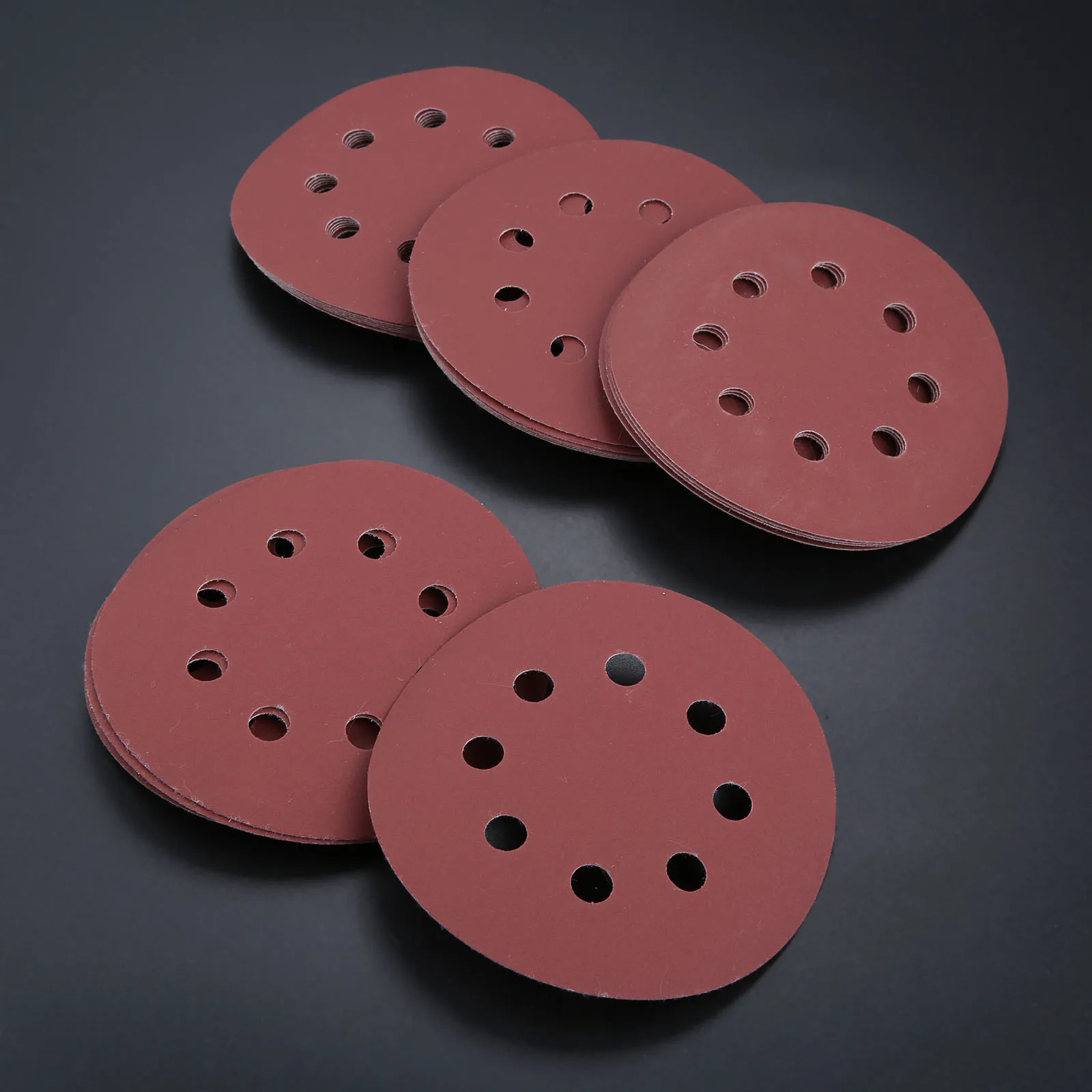 20Pcs 5 Inch Round Sandpaper Eight Hole Disk Sand Sheets Grit 40/60/100/180/400/600 Hook and Loop olishing Pad for Sander Grits 20Pcs 5 Inch Round Sandpaper Eight Hole Disk Sand Sheets Grit 40/60/100/180/400/600 Hook and Loop olishing Pad for Sander Grits