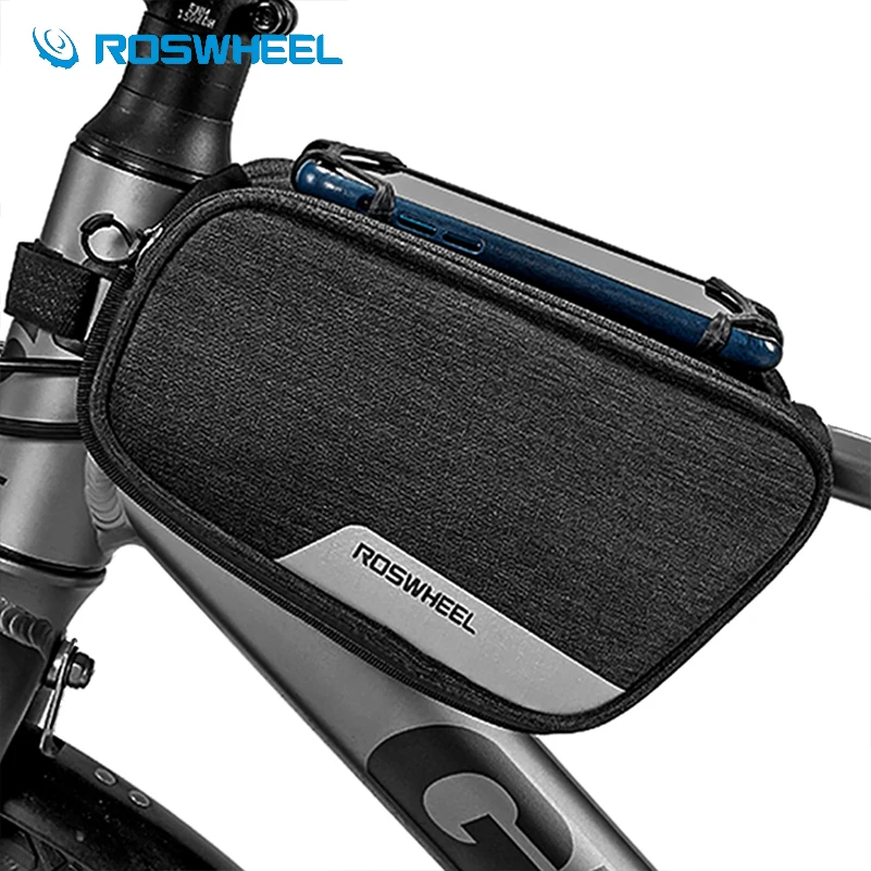 ROSWHEEL 1.5L сумка для велосипеда с держателем телефона Водонепроницаемый верхней