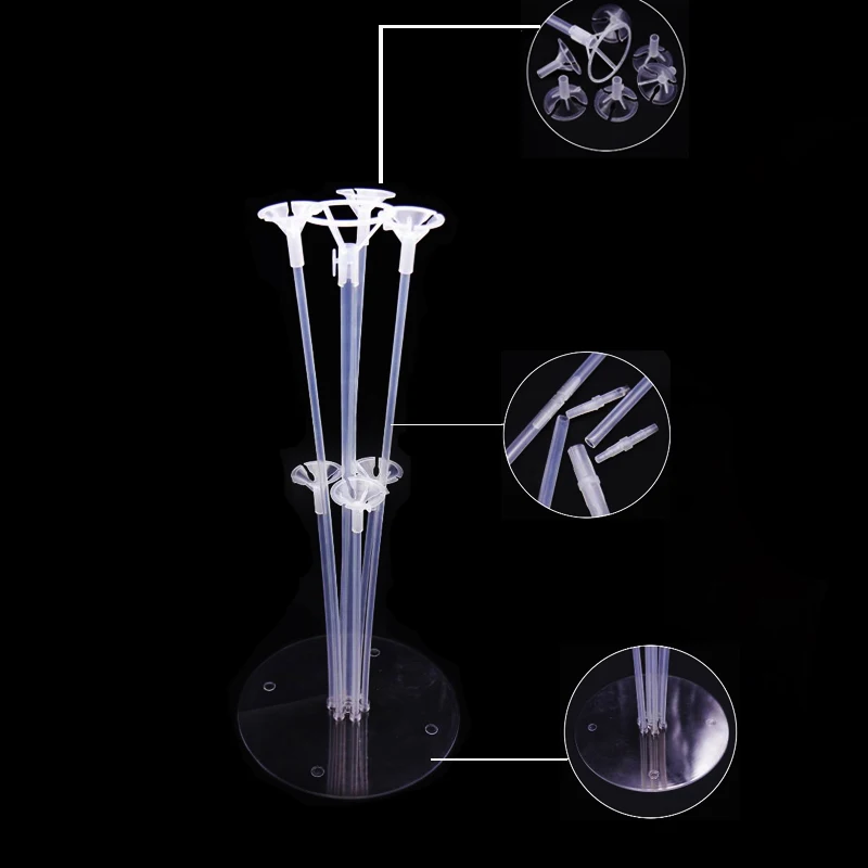 

1set Balloons Column Base Ballon Holder With Cup Table Floating Stand For Wedding And Birthday Party Table Balls Fixed Supplies
