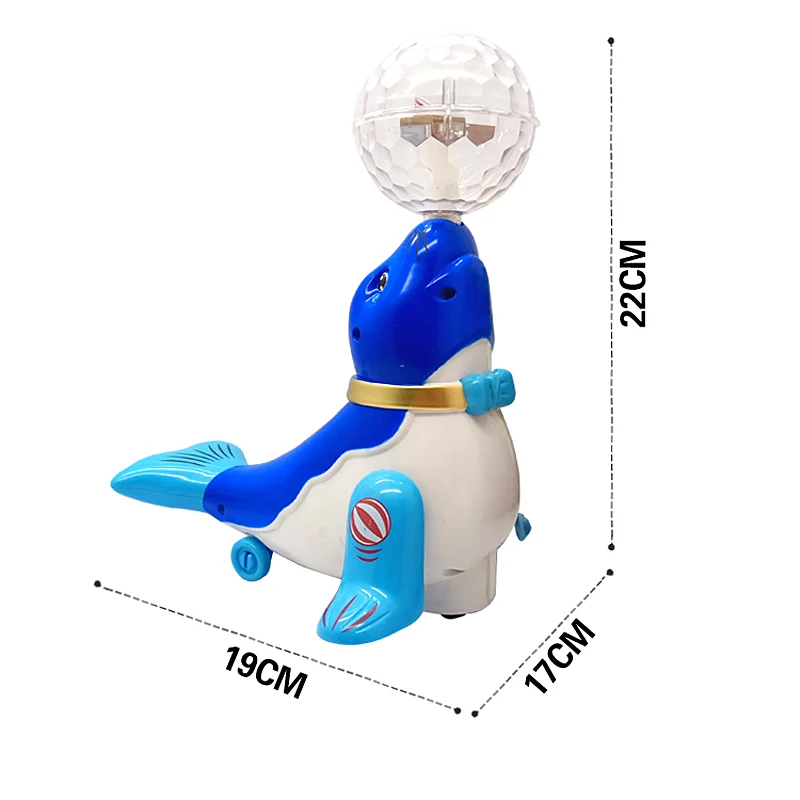 Электронные игрушки морской лев цветной шар Танцующая Поющая игрушка светильник музыкальный робот игрушка игрушки для детей Электронный Питомец случайный цвет