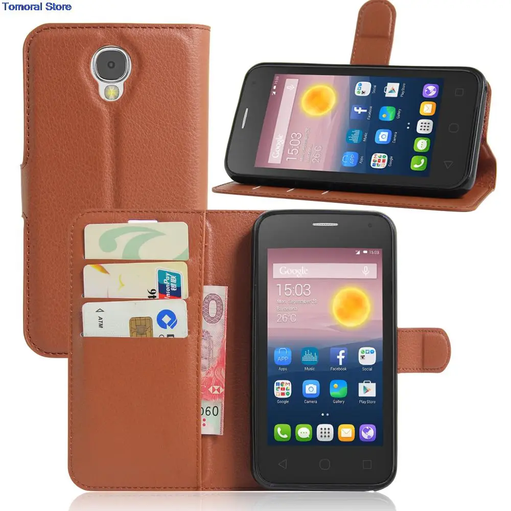 Супер искусственная кожа Coque Carcasa для Alcatel Pixi 4 (5.0 дюймов) 5.0 ''ot5010d флип чехол из