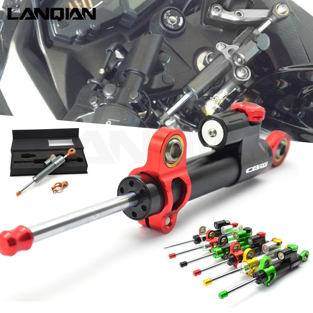 Для HONDA Hornet 600 CB600F 1998-2014 2000 2005 2006 2007 2008 2009 2010 CNC демпфер рулевого управления