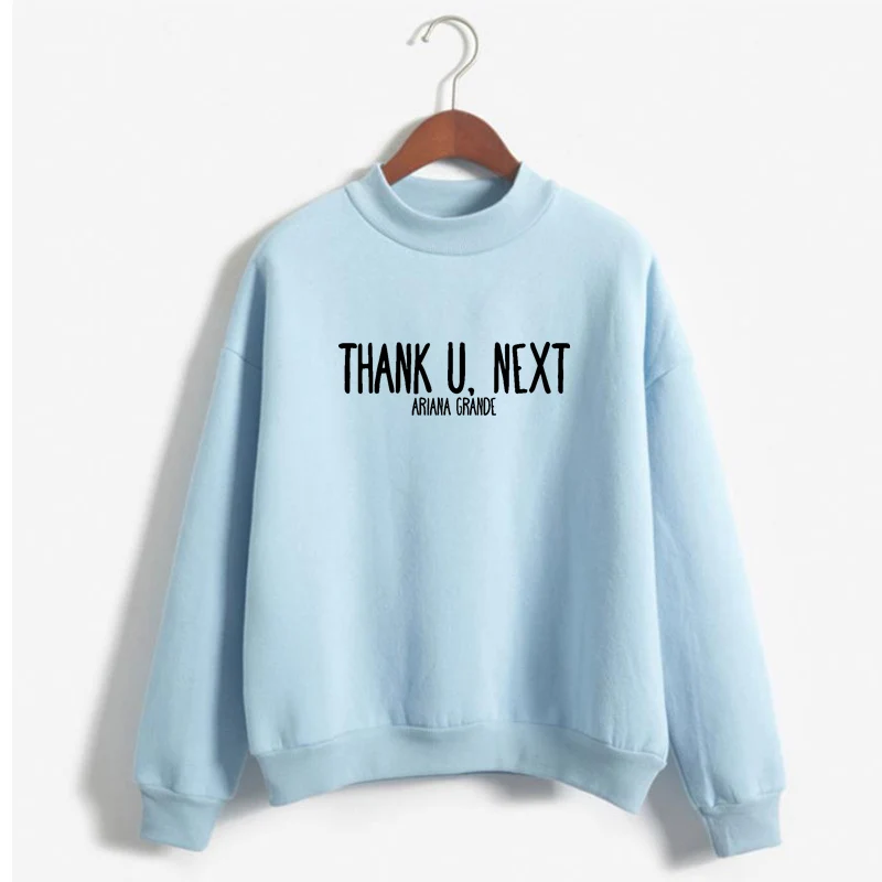  Ariana Grande thank u next sweatshirt women casual letter print jumpers Thank you next Seven Rings 