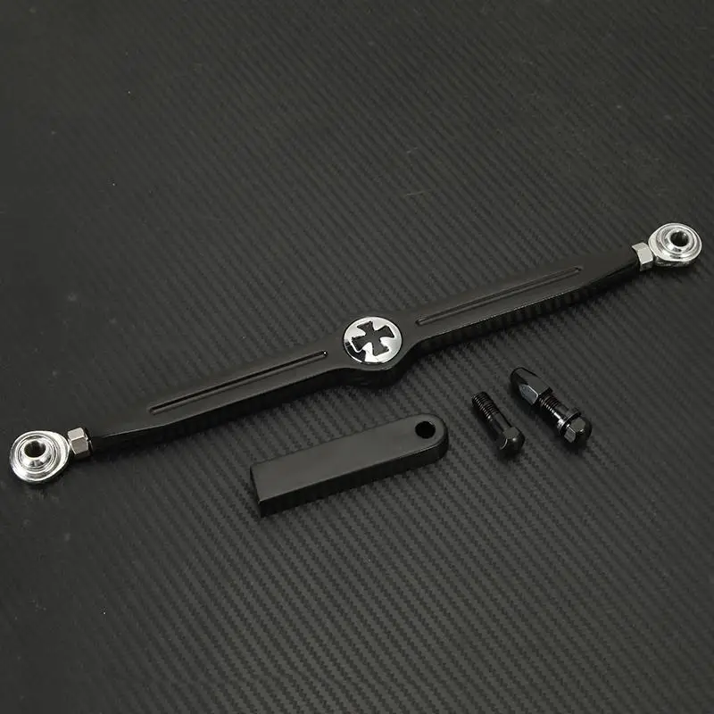 Black Chrome Maltese Cross Motorcycle Shift Linkage Touring Shifter