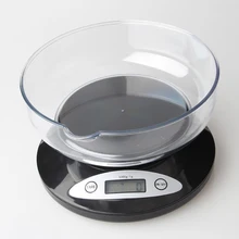 Digital Scale LCD balance Kitchen Scale Electronic Weighing Scales Parcel Food Weights Balance for Kitchen with Bowl(5000gx1g)