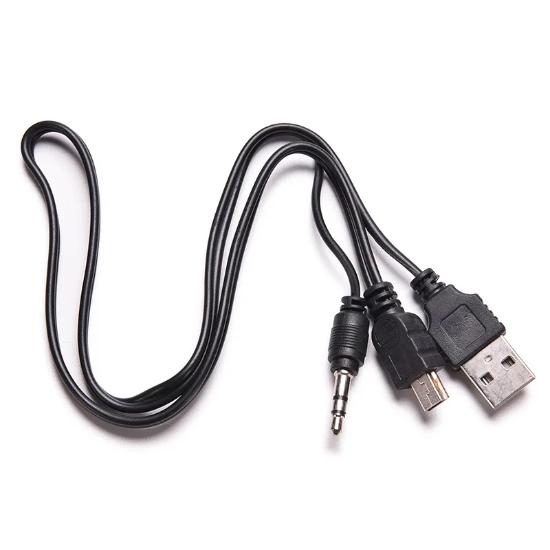 1 шт. 50 см USB мини штекер 2 0 5 контактный стандарт + 3 мм AUX аудио разъем
