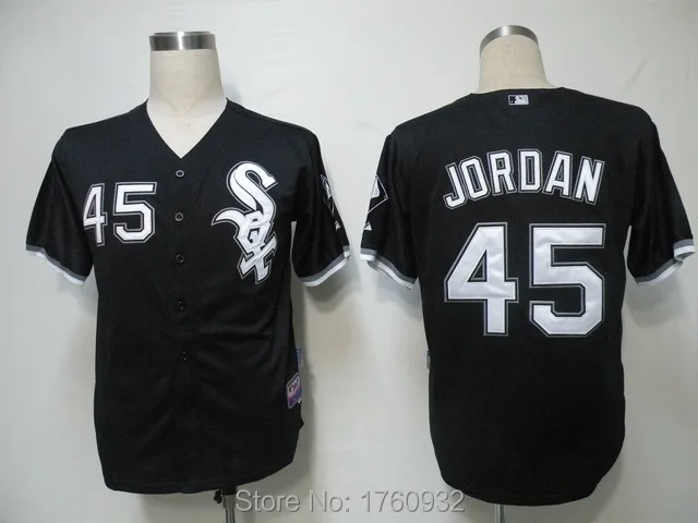 michael jordan white sox jersey black