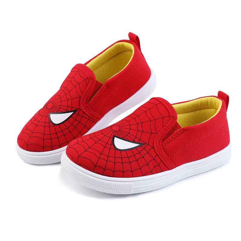 Новая мягкая обувь для мальчиков Спайдермен, Супермен, Бэтмен, кроссовки для бега, спортивная обувь, детская повседневная обувь на плоской подошве, Детские лоферы, креативный