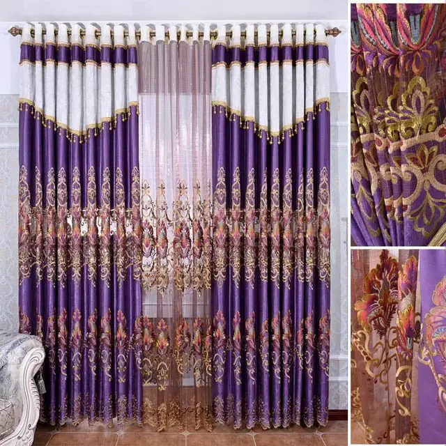 2017 Lavender Lace Cortina Infantil Free Shipping Violet