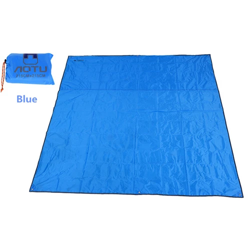 215*215 см водонепроницаемый Влагоустойчивый для пикника одеяло Ткань Оксфорд Складной подстилка для кемпинга большие пляжные коврики Дешевые Напольные палатки коврик - Цвет: blue