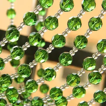 

Free shipping 5 strings 32 section of classical crystal bead curtain can be customized Windows porch partition door curtain