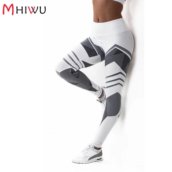 

MHIWU 2018 3D print High waist legging women workout fitness leggings Push Up jeggings women slim sexy Pants legins femme WLS30